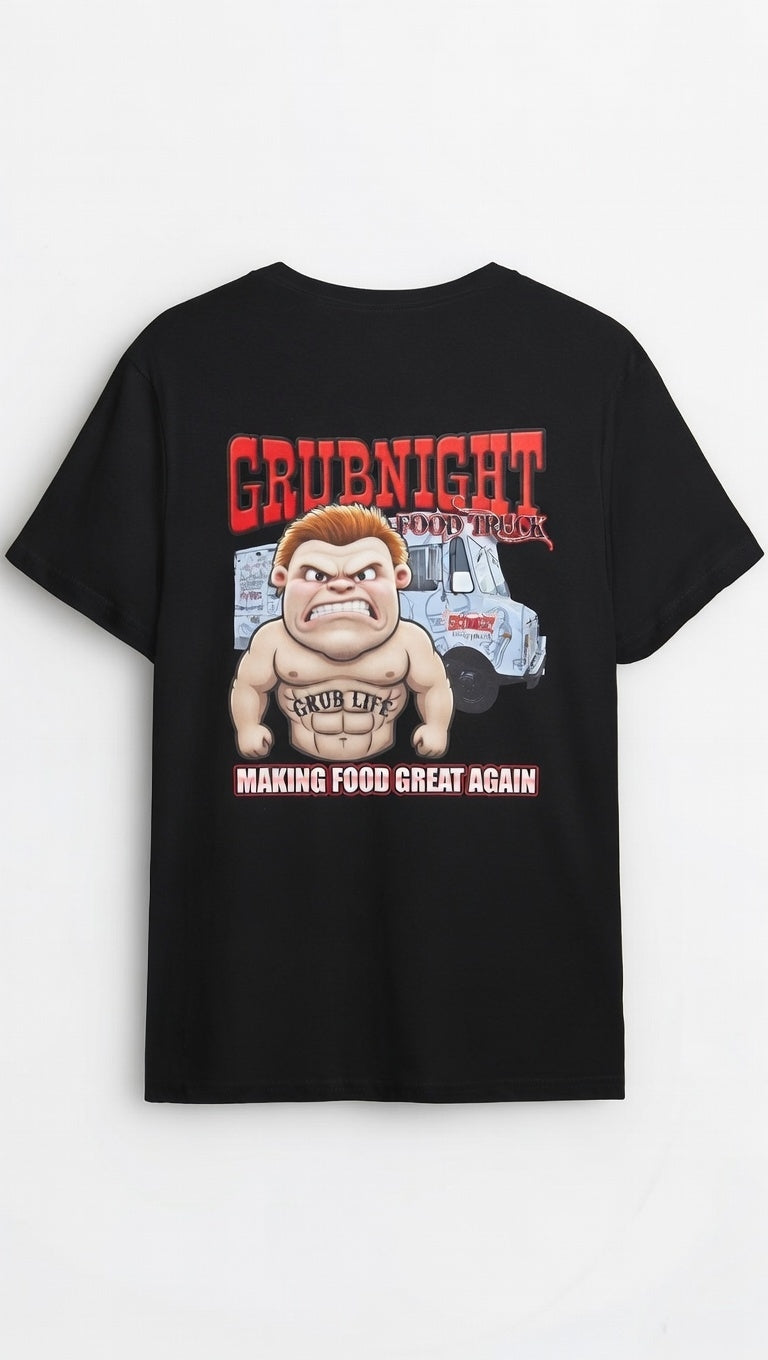 Grub Life T-Shirts - Black (Making Food Great Again)