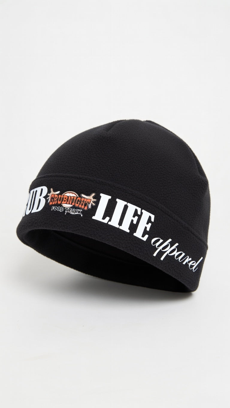 Grubnight Food Truck Skull Cap - Black (GRUB LIFE apperal)