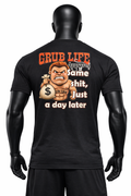 Grubnight Food Truck T-Shirts - Black (Same shit, Just a day later) in BOLD letters