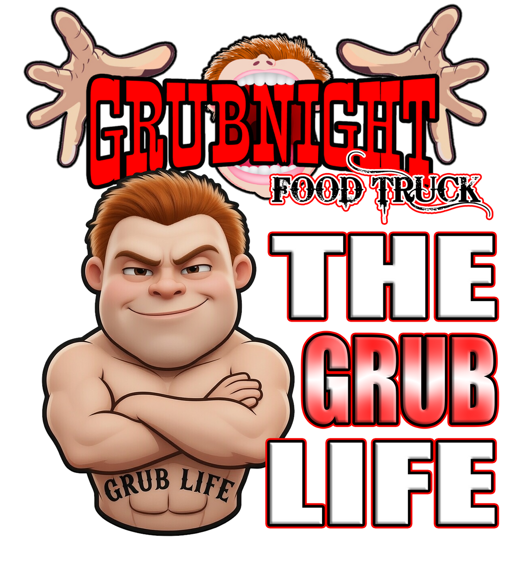 Grubnight Food Truck T-Shirts - Black (THE GRUB LIFE)