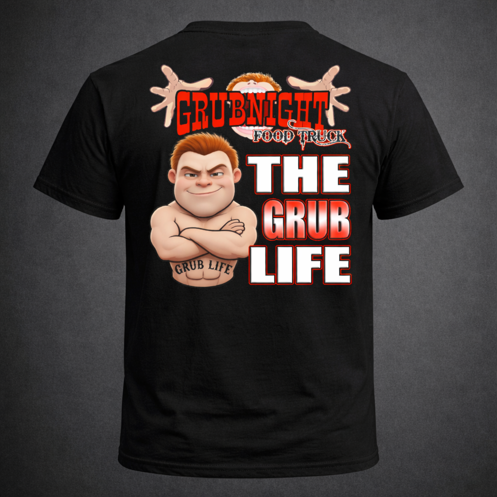Grubnight Food Truck T-Shirts - Black (THE GRUB LIFE)