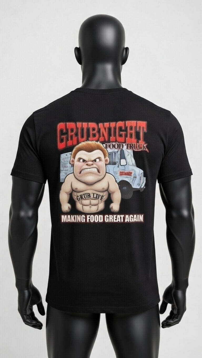 Grub Life T-Shirts - Black (Making Food Great Again)